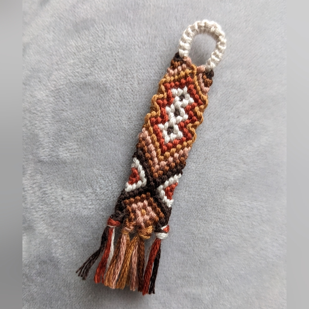 Handmade Friendship Bracelet Keychain